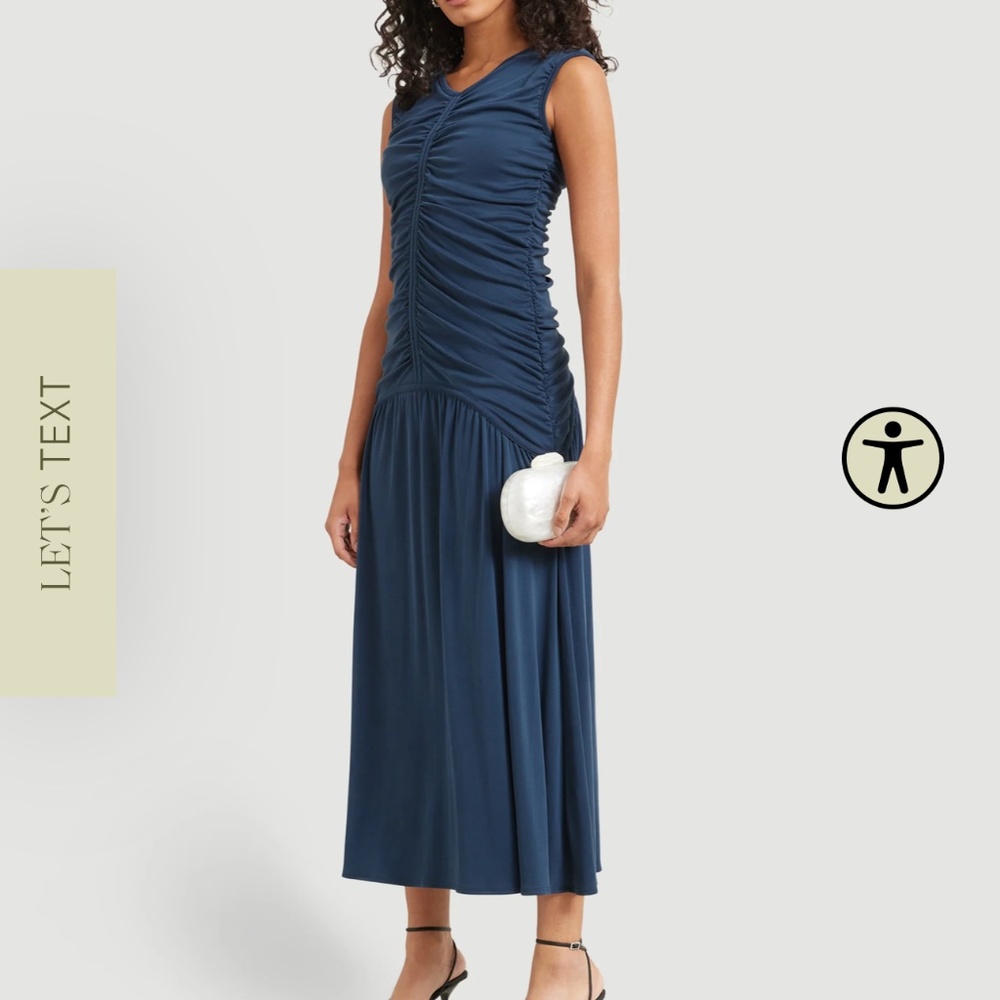 Modern citizen Florence Ruched-Front Sleeveless Dress